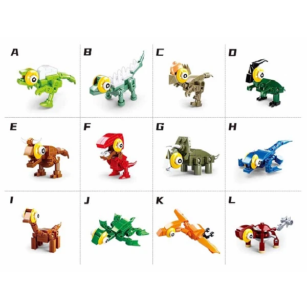 Конструктор qbricks — egg dino (12 моделей) 3