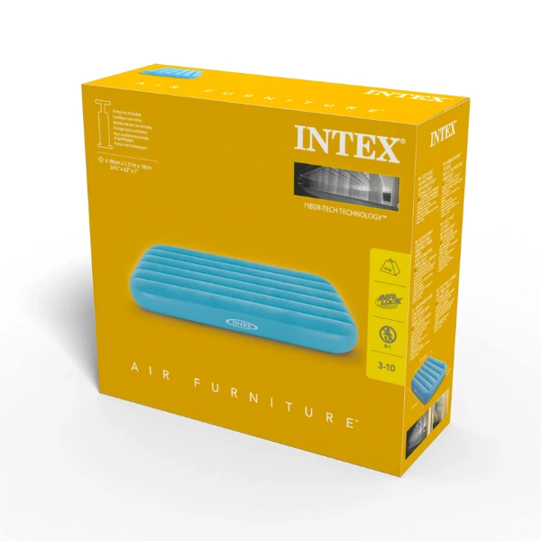 Intex saltea gonflabilă pentru copii “velur cozy kidz” 88x157x18 cm, 3-10 ani, 2 culori 12