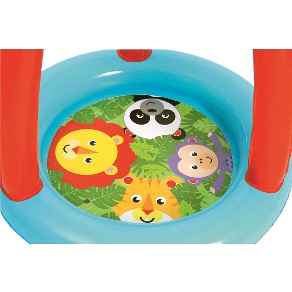 Bestway игровой центр 89x89x84см зверюшки fisher price с мячами (15шт), 2+ 6