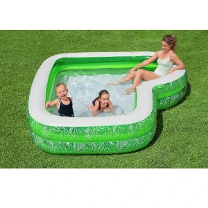 Bestway piscină gonflabilă pentru familie "paradis tropical", 231x231x51 cm, 282 l, 6+ Thumbnail 2
