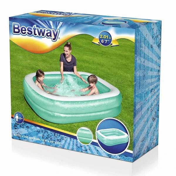 Bestway piscină gonflabilă pentru familie 201х150х51 cm, 450 l, 6+ 3