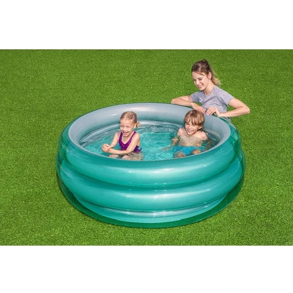 Bestway надувной детский бассейн “металлик”, 150×53 cm, 445 л, 6+ 2