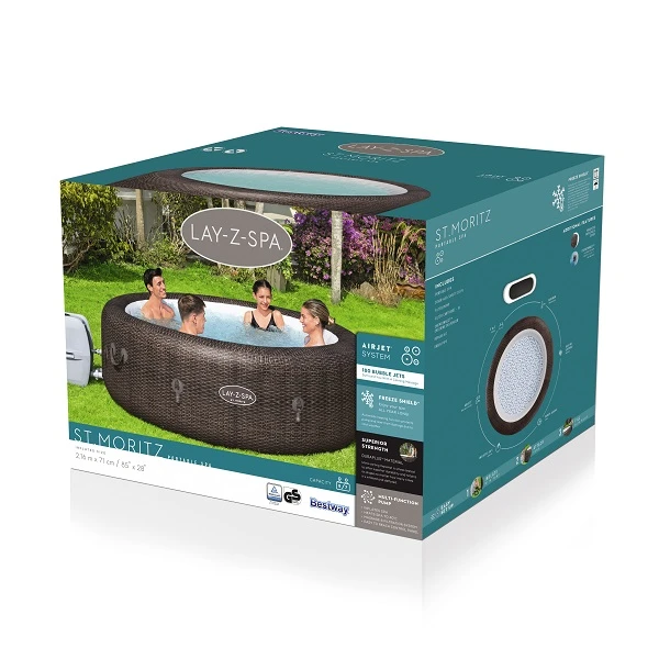 Bestway jacuzzi spa st.moritz airjet 216×71 см, 1190 л, 5-7 человек 4