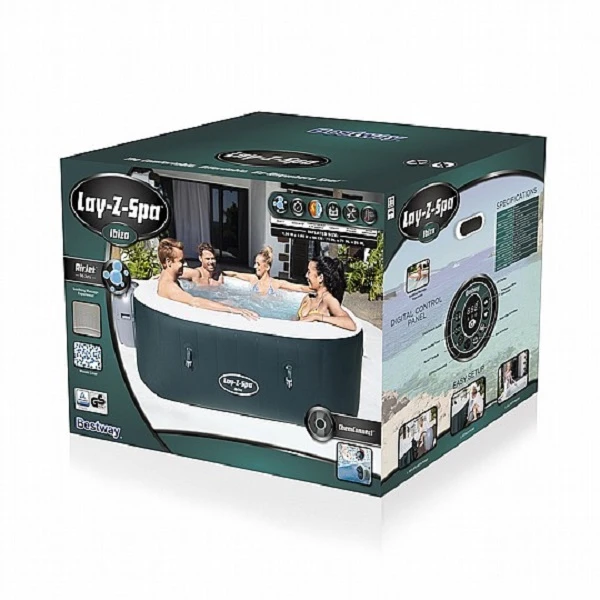 Bestway jacuzzi spa ibiza airjet 180x66см, 778л, 4-6 человек 4