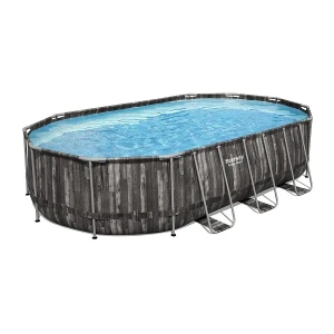 Bestway piscină power steel oval 610х366х122cm, 20241l, carcas metal Thumbnail 3