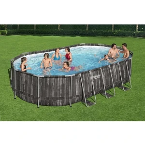 Bestway piscină power steel oval 610х366х122cm, 20241l, carcas metal Thumbnail 2