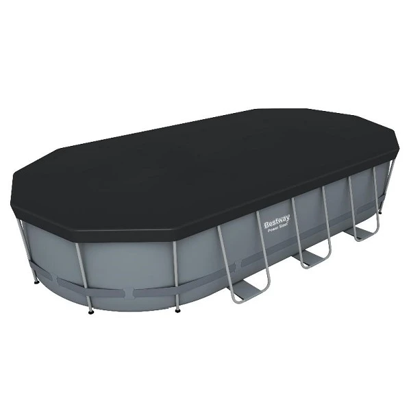 Bestway бассейн power steel oval 549x274x122cm, 13430л, метал каркас 5