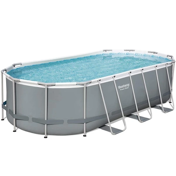Bestway бассейн power steel oval 549x274x122cm, 13430л, метал каркас 11
