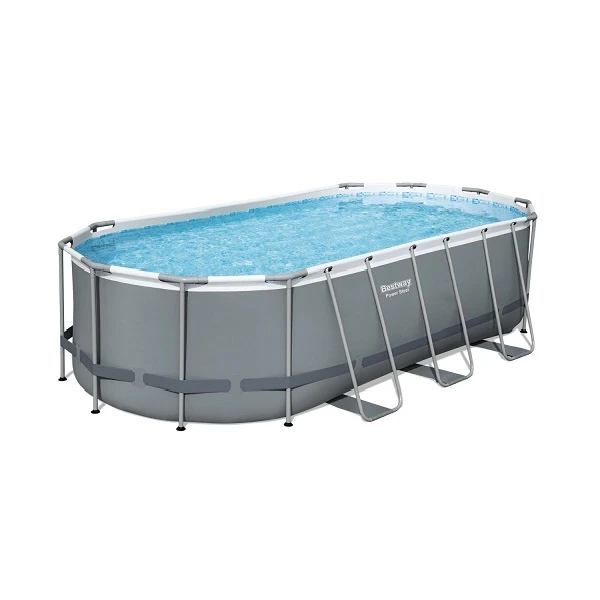 Bestway бассейн power steel oval 549x274x122cm, 13430л, метал каркас 4
