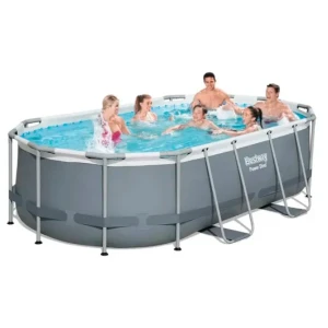 Bestway бассейн power steel oval 427x250x100cm, 7250л, метал каркас Thumbnail 2