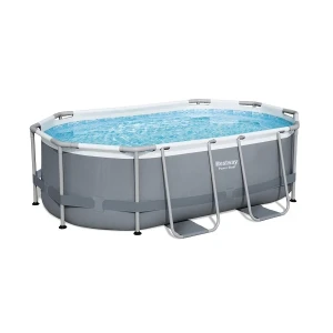 Bestway бассейн power steel oval 305x200x84cm, 3668л, метал каркас Thumbnail 7