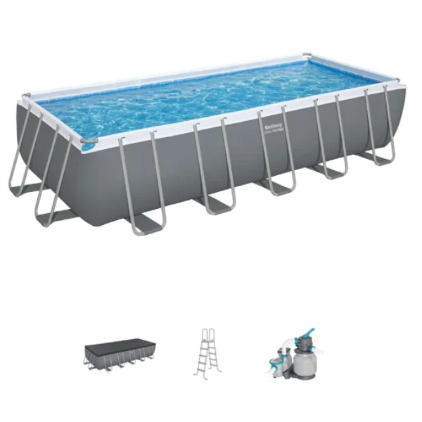 Bestway бассейн power steel 640x274x132cm, 19281л, метал каркас 3