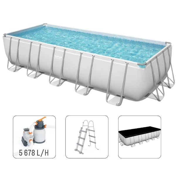 Bestway бассейн power steel 640x274x132cm, 19281л, метал каркас 12