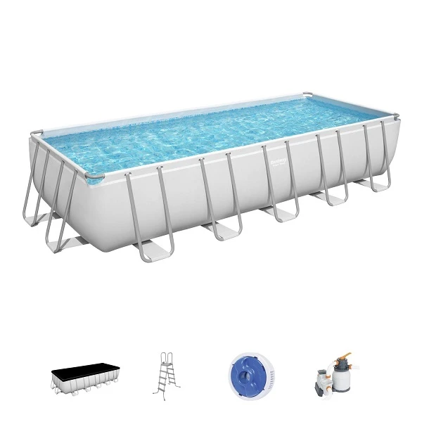Bestway бассейн power steel 640x274x132cm, 19281л, метал каркас 15