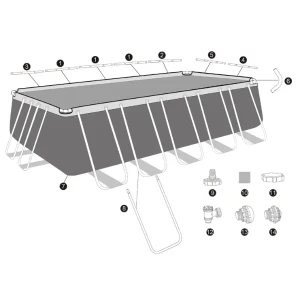 Bestway бассейн power steel 640x274x132cm, 19281л, метал каркас Thumbnail 9