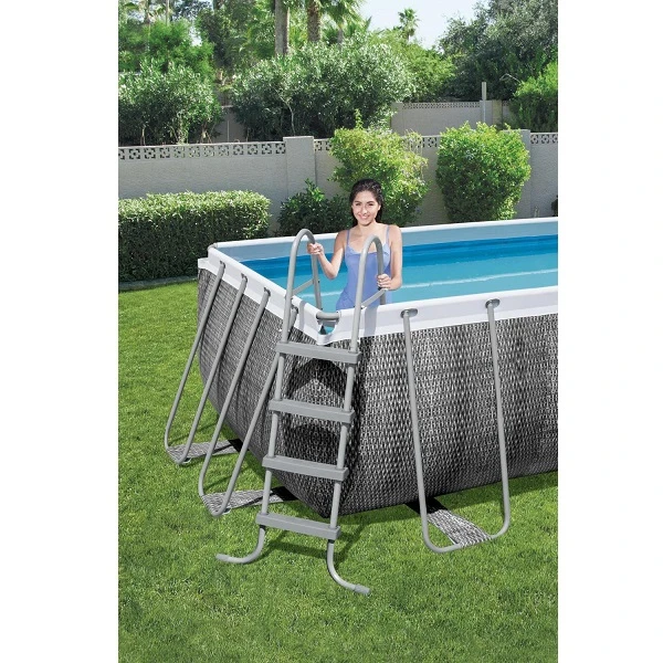 Bestway piscină power steel 412x201x122cm, 8124l, carcas metal 10