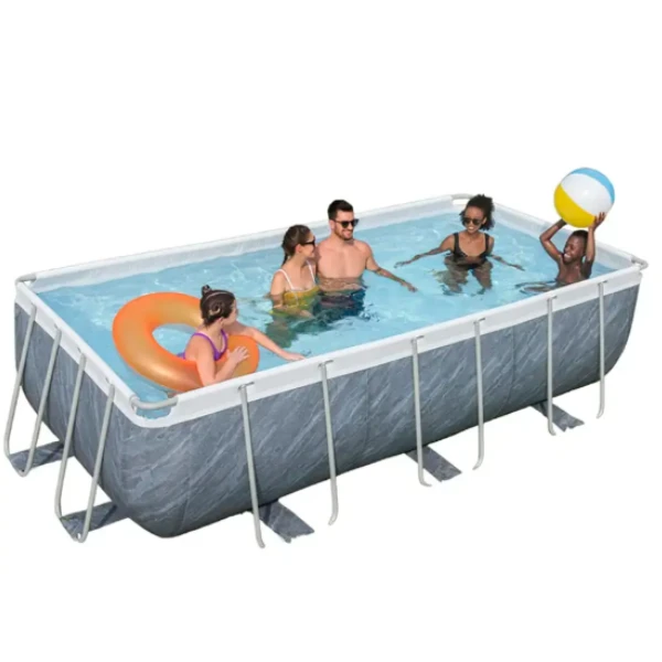 Bestway piscină power steel 412x201x122cm, 8124l, carcas metal 2