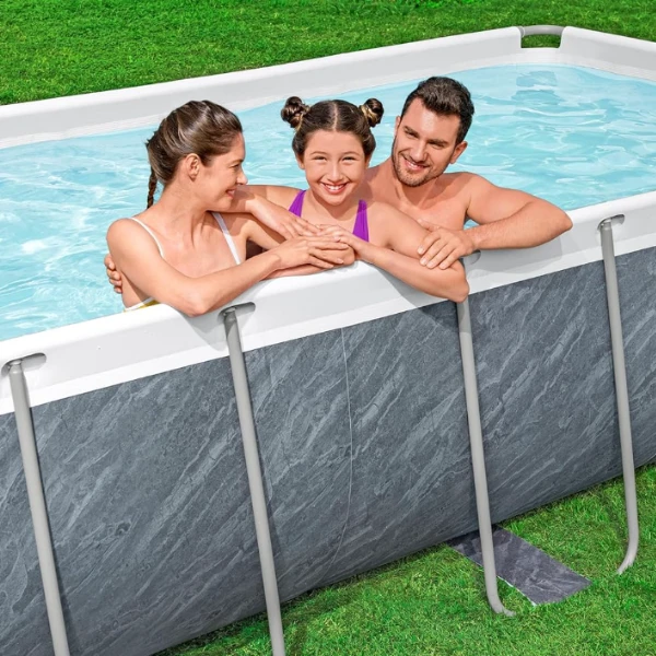 Bestway piscină power steel 404x201x100cm, 6478l, carcas metal 9