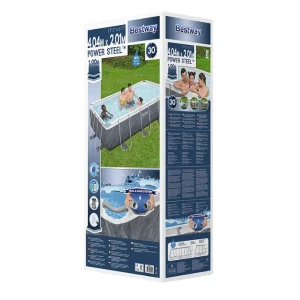 Bestway piscină power steel 404x201x100cm, 6478l, carcas metal Thumbnail 7