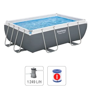 Bestway бассейн power steel 282x196x84cm, 3662л, метал каркас