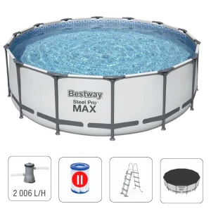 Bestway бассейн steel pro max 366х122 см, 10250 л, метал. каркас