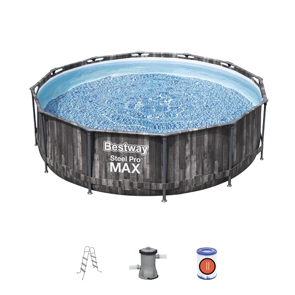 Bestway бассейн steel pro max 366х100 см, 9150 л, метал. каркас 3