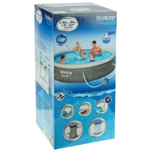 Bestway надувной бассейн fast set с фильтрующим насосом, 396х84 см, 7340 л Thumbnail 11