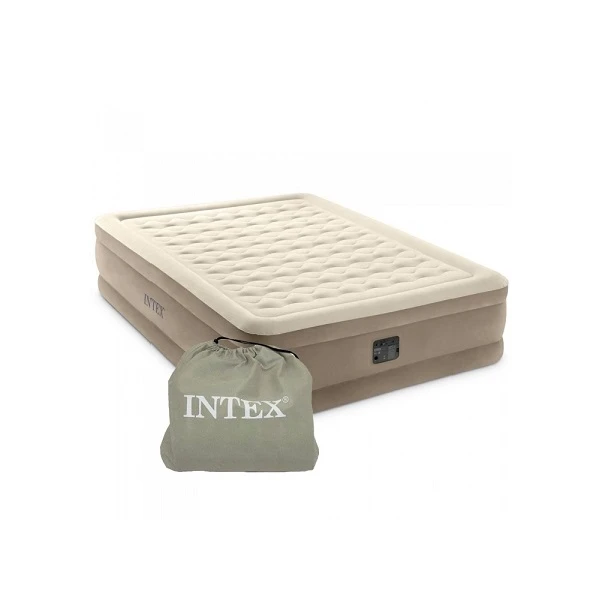 Intex pat gonflabil “velur ultra plush” 152x203x46 cm cu pompă încorporată 220v, până la 272 kg 7
