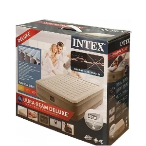Intex pat gonflabil “velur ultra plush” 152x203x46 cm cu pompă încorporată 220v, până la 272 kg Thumbnail 3