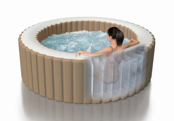 Intex надувной спа джакузи “bubble massage” 216х71см, 1098л, 6-местный 4