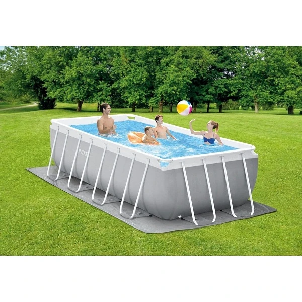 Intex piscină prism frame rectangular 400x200x122cm, 8418l, cadru metalic 2
