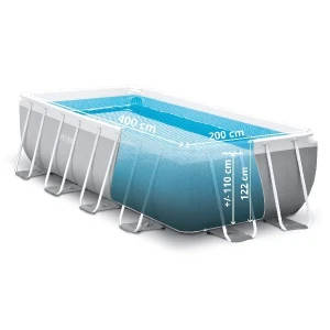 Intex piscină prism frame rectangular 400x200x122cm, 8418l, cadru metalic Thumbnail 5