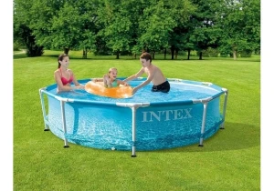 Intex бассейн beachside metal frame 305x76cm, 4485л, металлический каркас Thumbnail 2