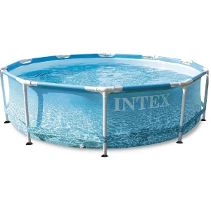Intex бассейн beachside metal frame 305x76cm, 4485л, металлический каркас