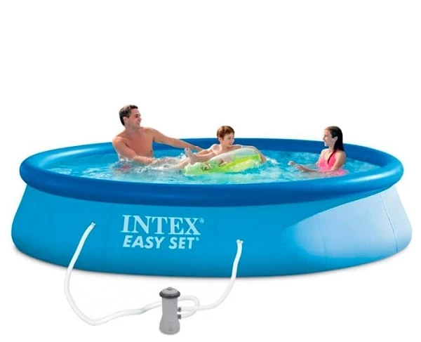 Intex надувной бассейн easy set с фильтрующим насосом 396×84 см, 7290 л 3