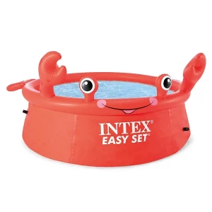 INTEX Детский надувной бассейн Easy Set "Веселый Краб" 183х51 см, 880Л, 3+