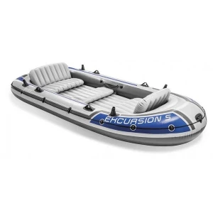 INTEX Надувная лодка “Excursion 5” с веслами и насосом, 366x168x43 см, до 600 кг