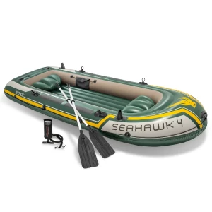 INTEX Надувная лодка “Seahawk 4” с веслами и насосом, 351x145x48 см, до 480 кг