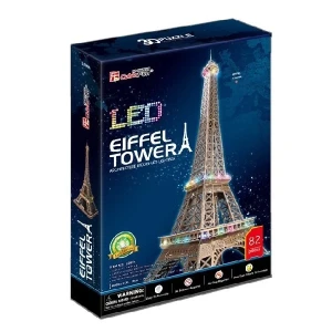 3d puzzle  „turnul eiffel” cu iluminare led, 82 elemente Thumbnail 4