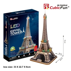3d puzzle  „turnul eiffel” cu iluminare led, 82 elemente Thumbnail 5