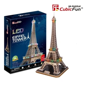 3d puzzle  „turnul eiffel” cu iluminare led, 82 elemente Thumbnail 2
