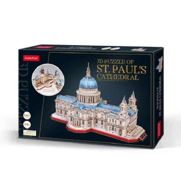 3d puzzle “catedrala sfântului paul”, 643 elemente 3