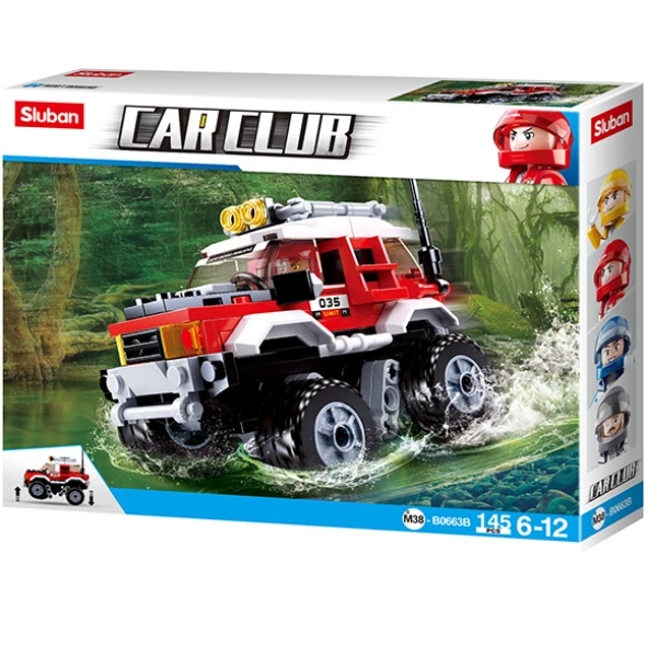 Set de construcție „suv roșu”, 145 elem. 8