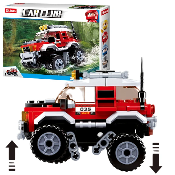 Set de construcție „suv roșu”, 145 elem. 2