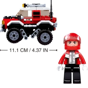 Set de construcție „suv roșu”, 145 elem. Thumbnail 4