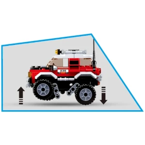 Set de construcție „suv roșu”, 145 elem. Thumbnail 7