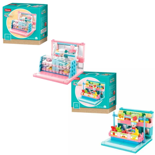 Set de construcție ”magazine”, 4 modele, de la 99 pînă la 112 elem. 8
