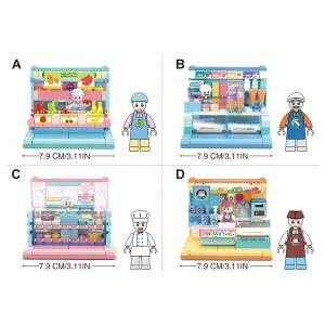 Set de construcție ”magazine”, 4 modele, de la 99 pînă la 112 elem. Thumbnail 5