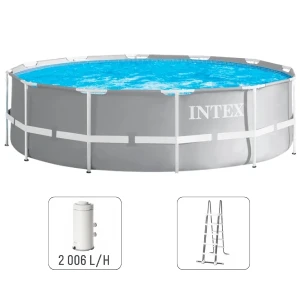 Intex piscină prism frame premium 366х99сm, 8592l, cadru metalic