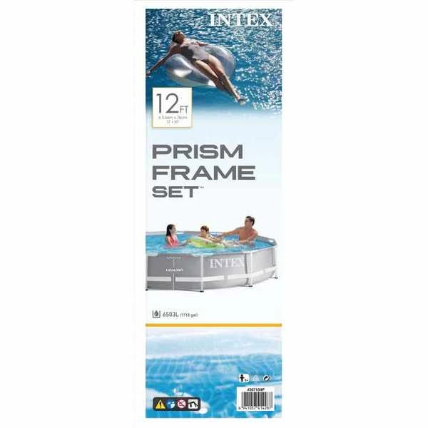 Intex бассейн prism frame premium 366х76см, 6503л, металлический каркас 3